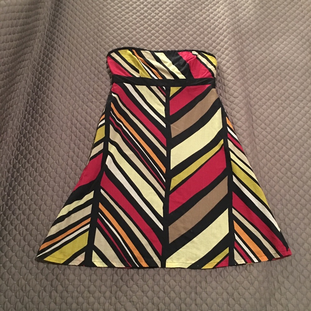 GAP, Multicolored strapless dress